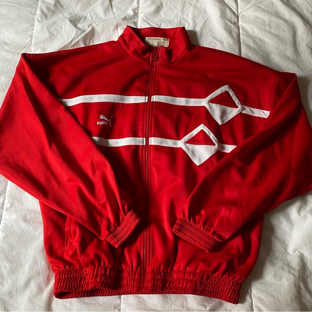 Red / white puma jacket